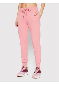 4f - 4F Spodnie dresowe H4L22-SPDD350 Różowy Regular Fit. Kolor: różowy. Materiał: bawełna