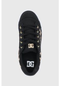 DC - Tenisówki. Nosek buta: okrągły. Zapięcie: sznurówki. Kolor: czarny. Materiał: guma #4