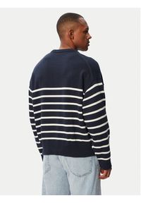 Calvin Klein Jeans Sweter LV04RG305G Granatowy Relaxed Fit. Kolor: niebieski. Materiał: bawełna #5
