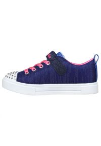 skechers - Buty Skechers Unicorn Sunshine 314802L Nvmt niebieskie. Okazja: na co dzień. Zapięcie: rzepy. Kolor: niebieski. Materiał: syntetyk, guma, materiał. Szerokość cholewki: normalna. Styl: casual