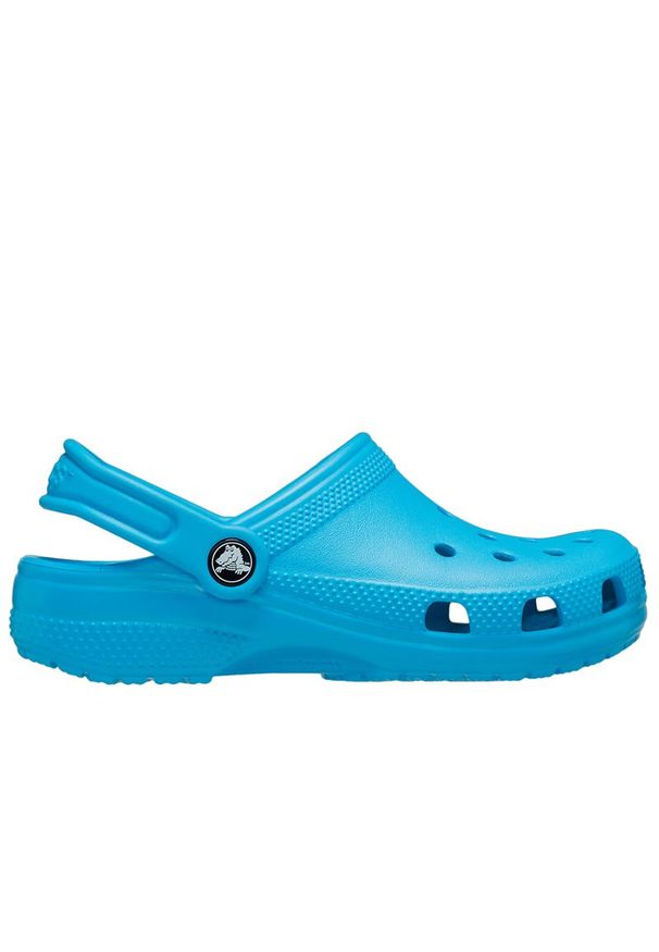 Klapki dziecięce Crocs Classic Clog 206991-4OX - niebieskie. Kolor: niebieski. Sezon: lato. Styl: młodzieżowy
