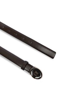 Pinko - PINKO Pasek Damski Round Enamel H2 Belt 20252 PLT01 105466.A2QL Brązowy. Kolor: brązowy. Materiał: skóra #3