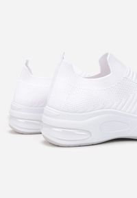Born2be - Białe Buty Sportowe Antitheme. Zapięcie: bez zapięcia. Kolor: biały. Materiał: materiał #6