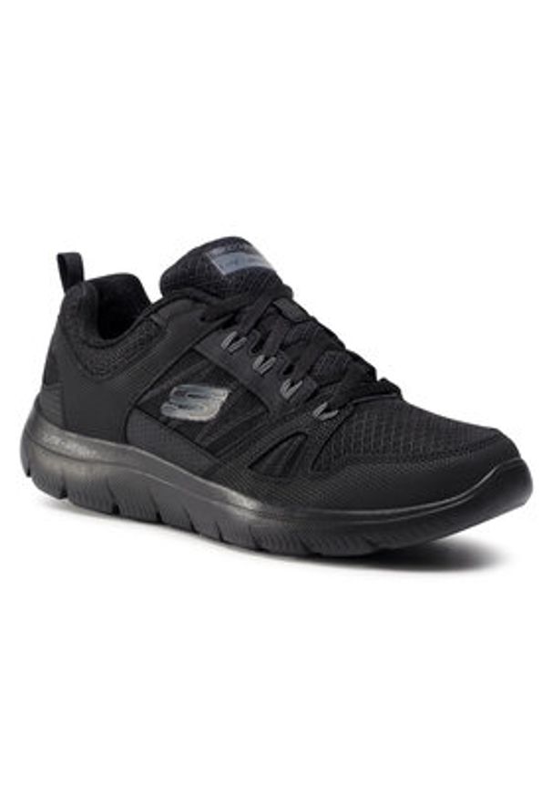 skechers - Skechers Sneakersy Summits 232069/BBK Czarny. Kolor: czarny. Materiał: skóra