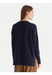 Kontatto Sweter 3M0842C Granatowy Relaxed Fit. Kolor: niebieski. Materiał: wiskoza #3