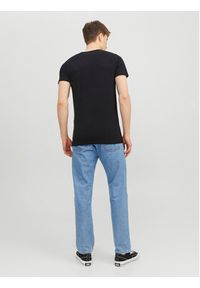 Jack & Jones - Jack&Jones T-Shirt Basic 12058529 Czarny Stretch Fit. Kolor: czarny. Materiał: bawełna