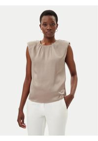 Marciano Guess Bluzka 5GGH39 7079A Beżowy Regular Fit. Kolor: beżowy. Materiał: syntetyk #1