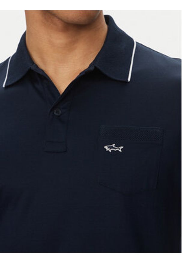 PAUL & SHARK - Paul&Shark Polo 25411209 Granatowy Regular Fit. Typ kołnierza: polo. Kolor: niebieski. Materiał: bawełna