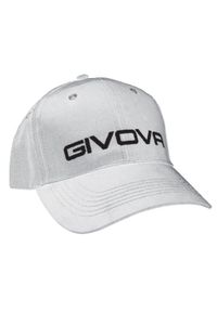 White Givova Cap z wizjerem - Ochrona oddychania i UV. Kolor: biały. Materiał: bawełna. Wzór: haft. Sezon: zima. Styl: sportowy, elegancki
