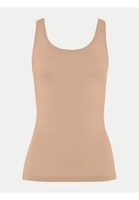 Hanro Top Touch Feeling 71814 Beżowy Slim Fit. Kolor: beżowy. Materiał: syntetyk #5