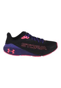 Buty do biegania męskie Under Armour Machina Storm. Kolor: czarny, różowy, wielokolorowy. Materiał: syntetyk, materiał. Szerokość cholewki: normalna