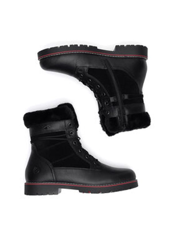 Remonte Botki D9381-00 Czarny. Kolor: czarny. Materiał: skóra