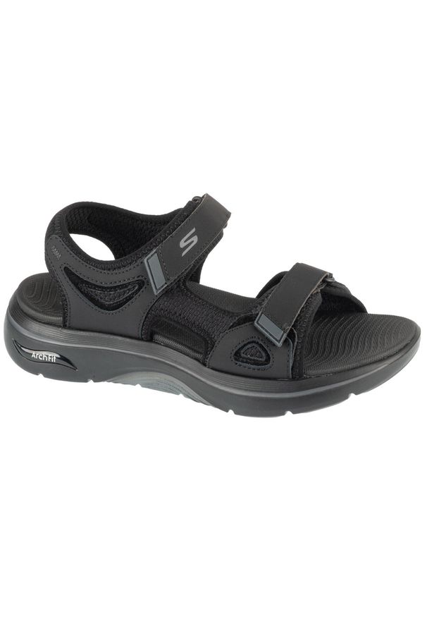 skechers - Sandały męskie, Go Walk Arch Fit 2.0 Sandal - Capistrano. Kolor: czarny