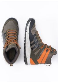 Buty trekkingowe męskie zielone Merrell Nova Sneaker Boot Wp. Zapięcie: sznurówki. Kolor: zielony. Materiał: materiał, tkanina, polar, skóra. Sezon: zima #3