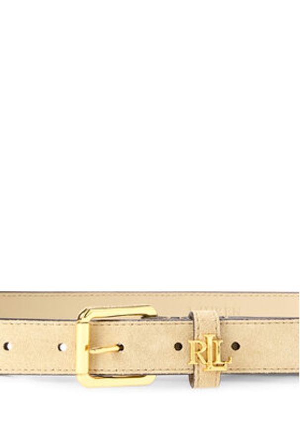 Lauren Ralph Lauren - LAUREN RALPH LAUREN Pasek 412978433005 Écru. Kolor: kremowy. Materiał: skóra