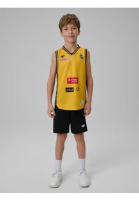 4f - 4F Koszulka meczowa replika domowa z sezonu 2025/26 dziecięca 4F x Trefl Sopot - żółta 98/104. Kolor: żółty. Materiał: materiał. Wzór: nadruk. Sezon: lato. Sport: fitness #2