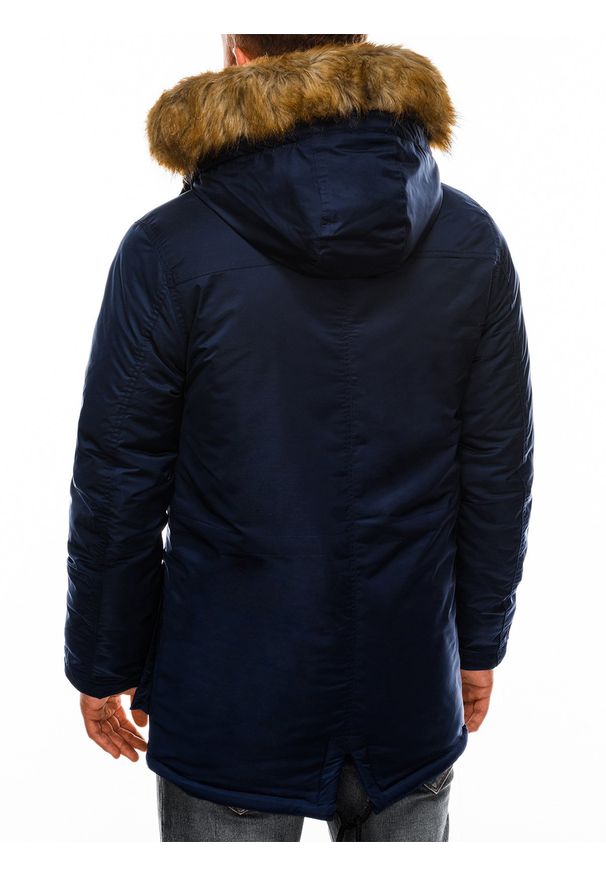 Niebieska kurtka Ombre Clothing na zimę