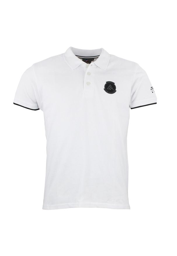 PEAK MOUNTAIN - Polo Peak Mountain Cornelius. Typ kołnierza: polo. Kolor: biały. Długość rękawa: krótki rękaw. Długość: krótkie. Wzór: jednolity