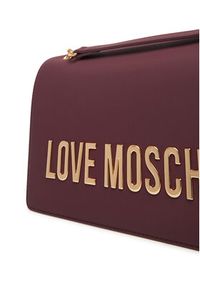 Love Moschino - LOVE MOSCHINO Torebka JC4192PP1NKD0552 Bordowy. Kolor: czerwony. Materiał: skórzane #5