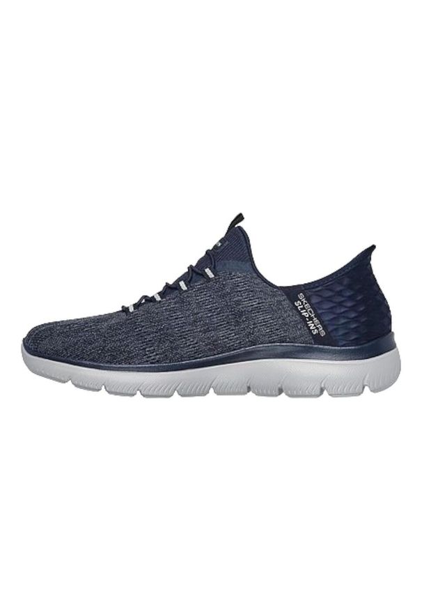 skechers - Tenisówki Skechers Model Summits - Key Pace Slip-ins Kolor Niebieski. Kolor: niebieski. Materiał: tkanina