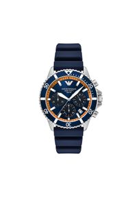 Emporio Armani Zegarek World Explorer AR11696 Granatowy. Kolor: niebieski