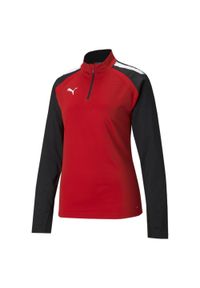 Damski top treningowy 1/4 zip Puma Team Liga. Kolor: czarny, czerwony, wielokolorowy. Sport: piłka nożna #1