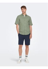 Only & Sons Koszula Caiden 22009885 Zielony Slim Fit. Kolor: zielony. Materiał: bawełna #2