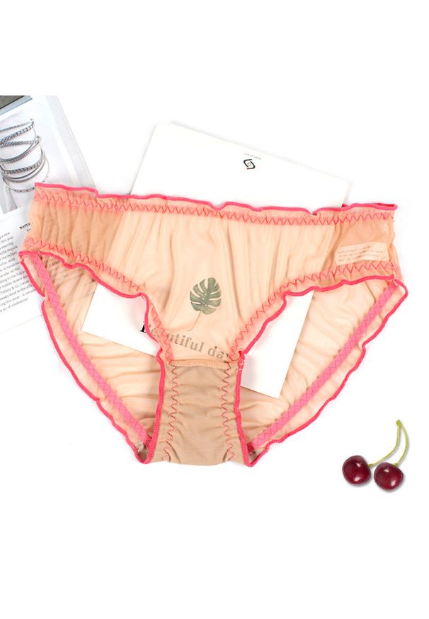 Intica - Majtki z niskim stanem z delikatnego materiału na ciepłe dni Violet. Stan: obniżony. Kolor: różowy. Materiał: materiał. Długość: długie