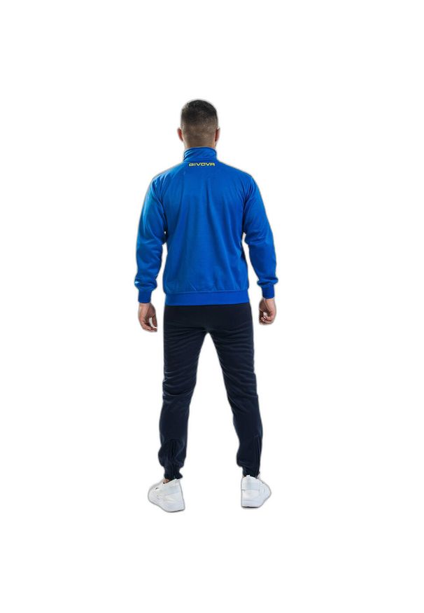 Givova One Polarfleece dres z pełnym zamkiem 2XS. Okazja: na uczelnię. Kolor: niebieski. Materiał: dresówka. Styl: sportowy, młodzieżowy