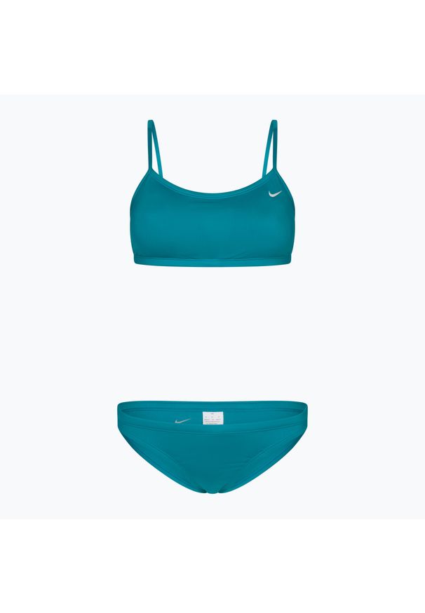 Strój pływacki dwuczęściowy damski Nike Essential Sports Bikini. Kolor: niebieski