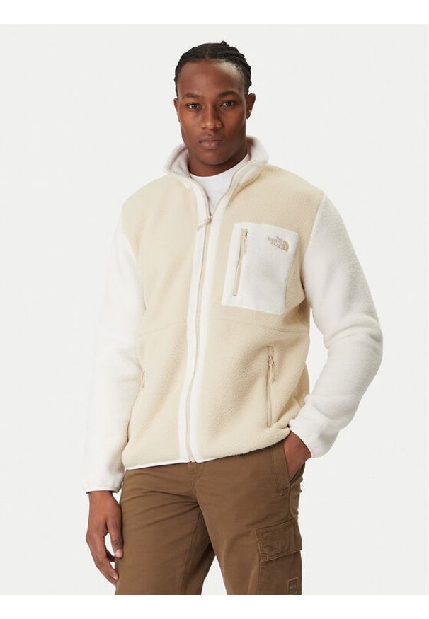 The North Face Polar Yumiori NF0A883R Beżowy Regular Fit. Kolor: beżowy. Materiał: syntetyk