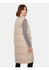 Whistler Bezrękawnik Amaretto W Long Puffer W234602 Beżowy Regular Fit. Kolor: beżowy. Materiał: syntetyk. Długość rękawa: bez rękawów #6