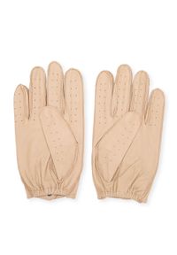 Wittchen - Męskie rękawiczki skórzane samochodowe beżowe. Kolor: beżowy. Materiał: skóra. Sezon: wiosna, jesień, zima. Styl: rockowy, klasyczny, elegancki #4