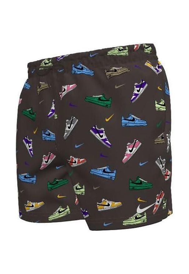 Szorty kąpielowe męskie Nike Multi Print 5" Volley. Kolor: wielokolorowy. Wzór: nadruk
