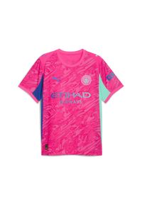 Puma - Męska koszulka bramkarska Manchester City 25/26 PUMA. Kolor: różowy. Materiał: tkanina