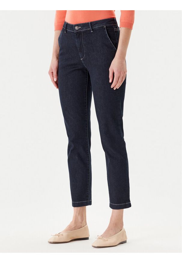 United Colors of Benetton - United Colors Of Benetton Jeansy 4NF1DF02U Granatowy Slim Fit. Kolor: niebieski