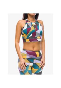 Biustonosz sportowy Smartwool Active Crop Bra. Kolor: fioletowy