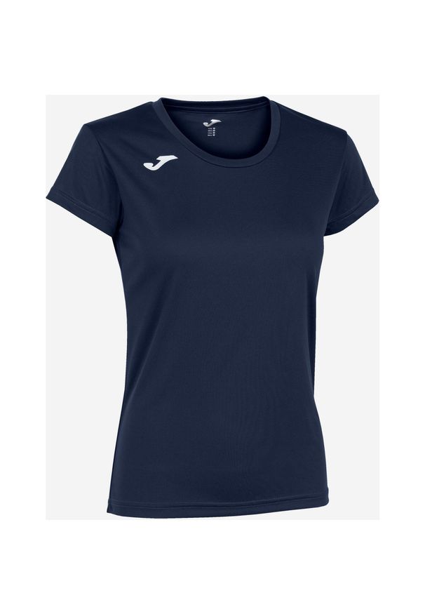 Damska koszulka sportowa Joma Record II, L, granatowa. Kolor: niebieski. Długość rękawa: krótki rękaw. Długość: krótkie. Sport: bieganie