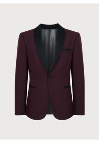 Pako Lorente - PAKO LORENTE – Marynarka smokingowa w kolorze bordowym. Okazja: na wesele, na ślub cywilny. Kolor: czerwony. Materiał: wełna, poliamid, elastan #4