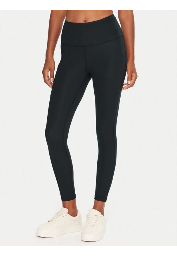 Roxy Legginsy Heart Into It Ankle ERJNP03690 Czarny Slim Fit. Kolor: czarny. Materiał: syntetyk