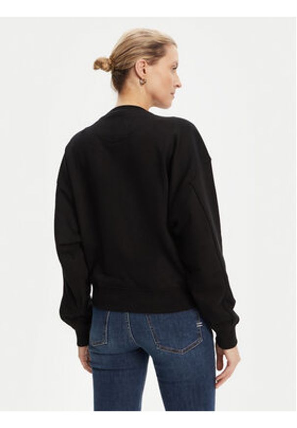 Guess Bluza W5YQ07 KB681 Czarny Regular Fit. Kolor: czarny. Materiał: bawełna