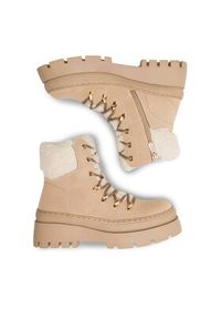 DeeZee Botki QUEENIE WS6151-03 Beżowy. Kolor: beżowy. Materiał: materiał #7