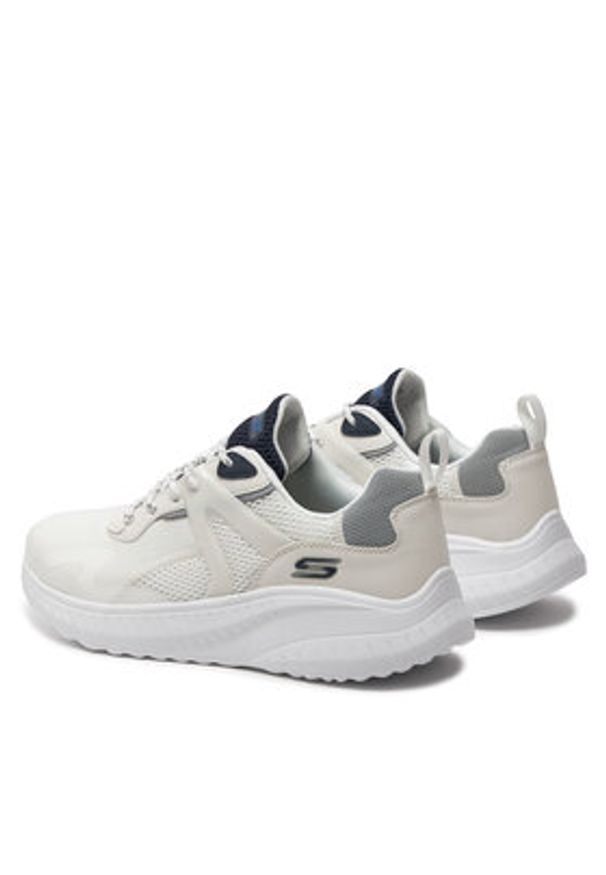 skechers - Skechers Sneakersy Bobs Squad Chaos-Elevated Drift 118034/WMLT Biały. Kolor: biały. Materiał: materiał
