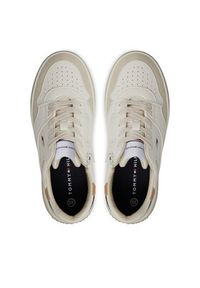 TOMMY HILFIGER - Tommy Hilfiger Sneakersy Low Cut Lace-Up Sneaker T3X9-33366-1269 S Biały. Kolor: biały. Materiał: skóra