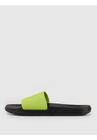 4f - 4F Klapki męskie - zielone 44. Okazja: na co dzień, do domu, na plażę. Kolor: zielony. Materiał: guma. Sezon: lato. Styl: casual #1