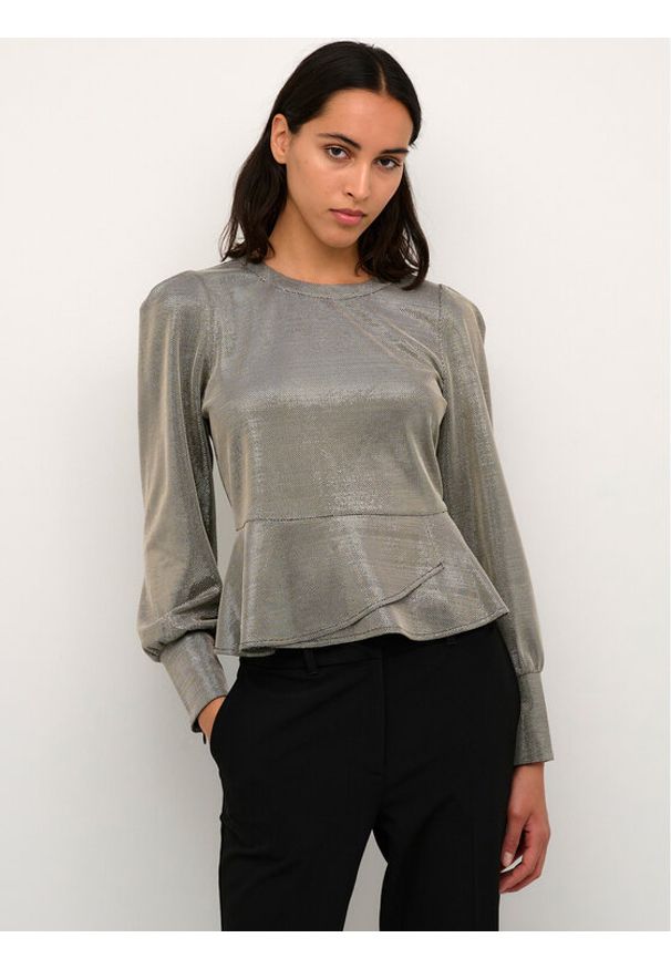 Karen by Simonsen Bluzka Kansaskb 10104595 Srebrny Shaped Fit. Kolor: srebrny. Materiał: syntetyk