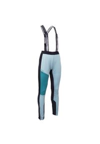Damskie spodnie narciarskie z szelkami Silvini Ordona. Kolor: czarny, niebieski, wielokolorowy. Sezon: zima. Sport: narciarstwo #1