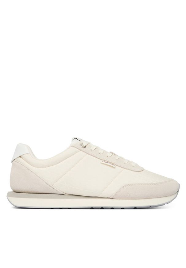 Calvin Klein Sneakersy Retro Runner Ripstop Aop Ny HM0HM02140 Écru. Materiał: materiał