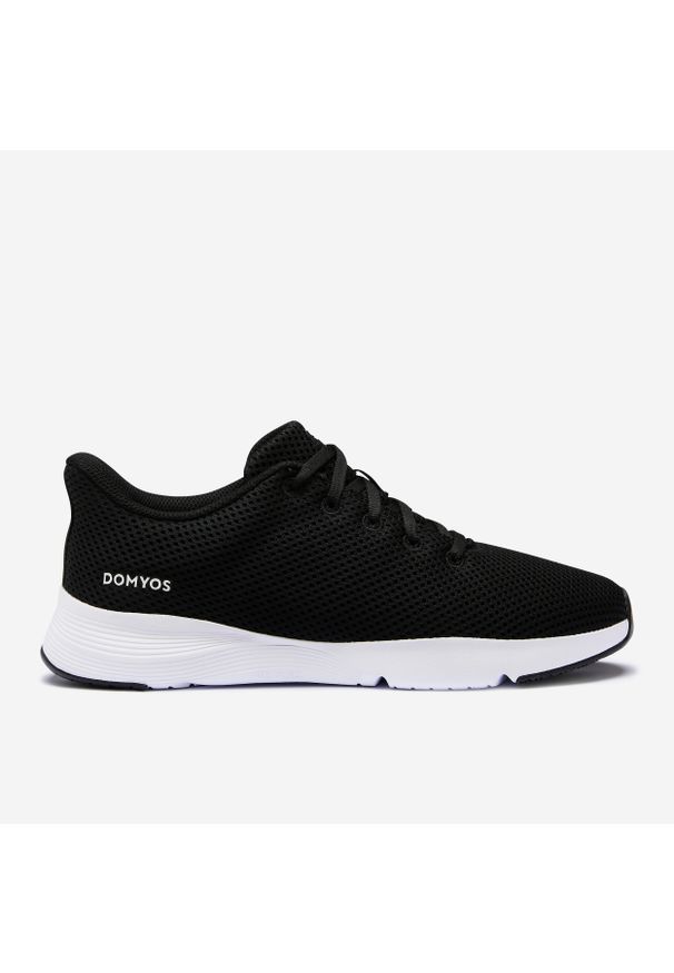 DOMYOS - Buty fitness damskie Domyos. Kolor: biały, czarny, wielokolorowy. Materiał: materiał, mesh. Szerokość cholewki: normalna. Sport: fitness