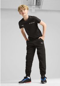 Puma - Młodzieżowa koszulka BMW M Motorsport ESS+ z logo PUMA Black. Kolor: czarny